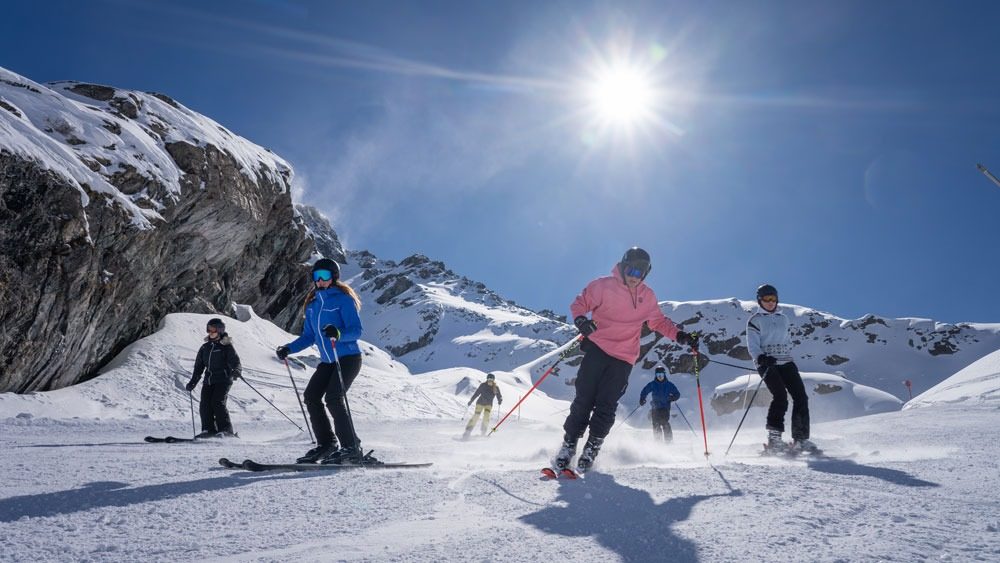 Skiguiding der Eltern