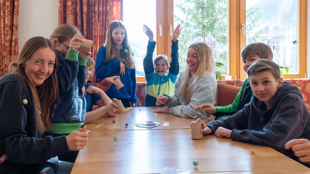 Kinderprogramm nach dem Skifahren