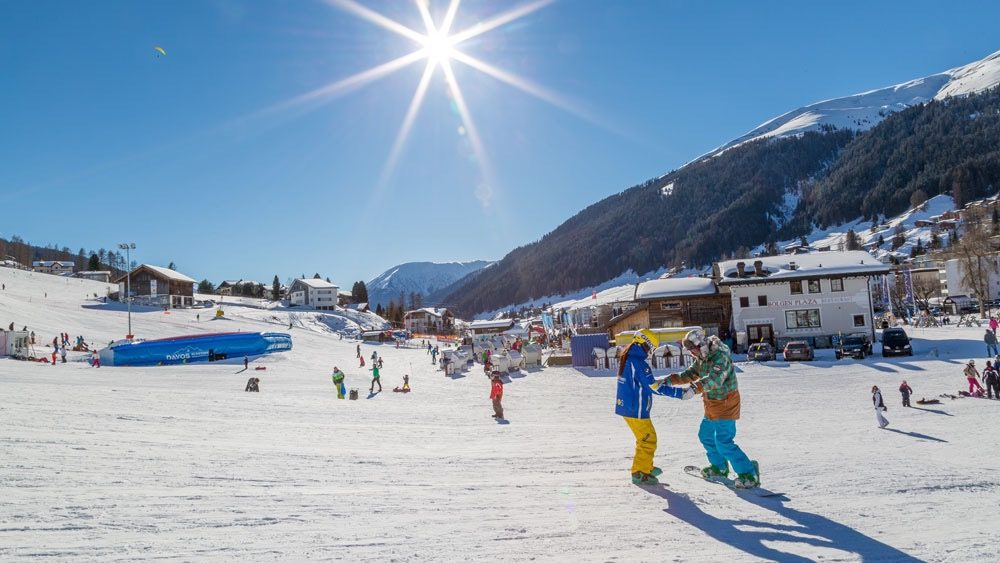 Kaiserwetter am Skigebiet