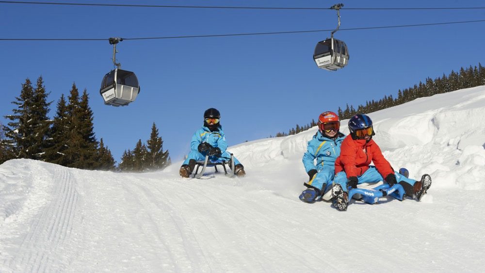 Bestens präparierte Piste zum Rodeln
