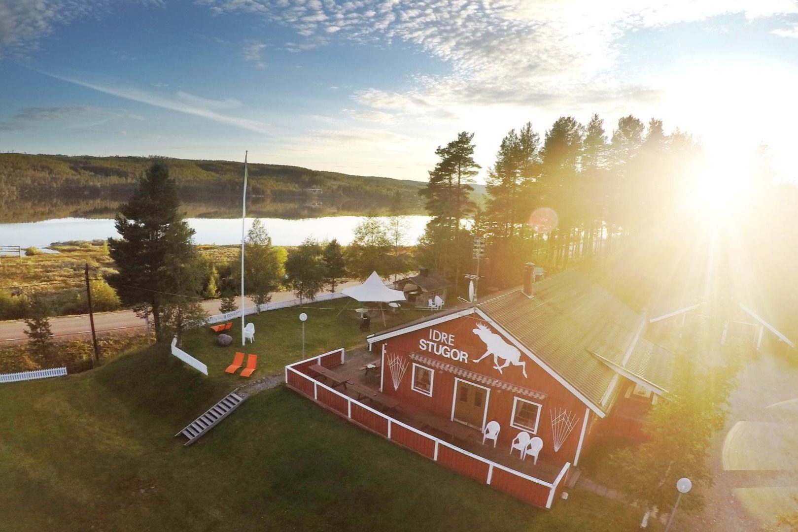Camp Idre Stugor von oben