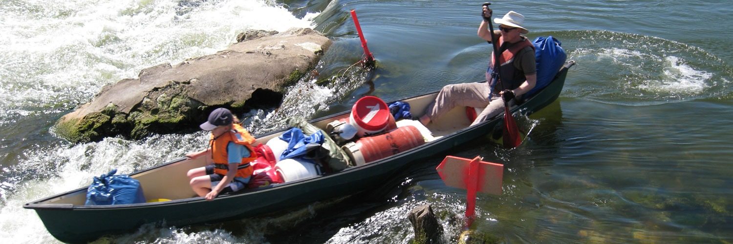Kanufahrt über den See