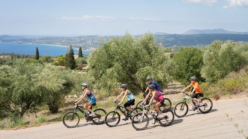 Gäste beim Biken