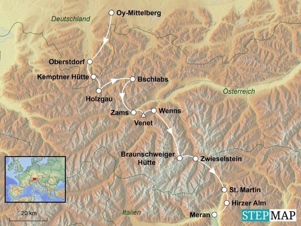 Alpenüberquerung für Familien Südtirol Alpenüberquerung für Familien Südtirol
