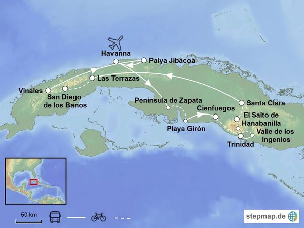 Bikereise in Zentralkuba & im Inselwesten Kubas