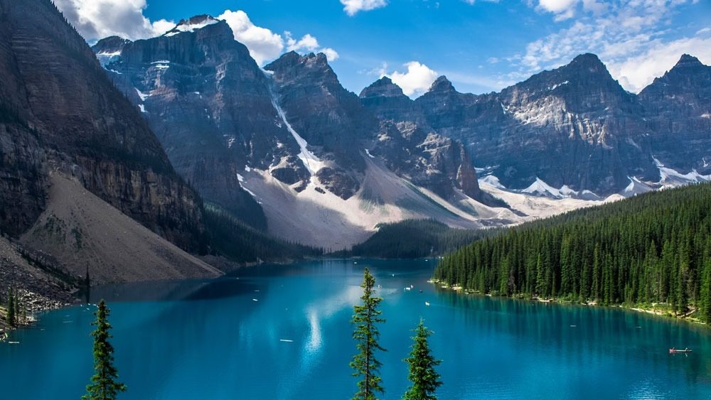 Moraine Lake in den Rockies