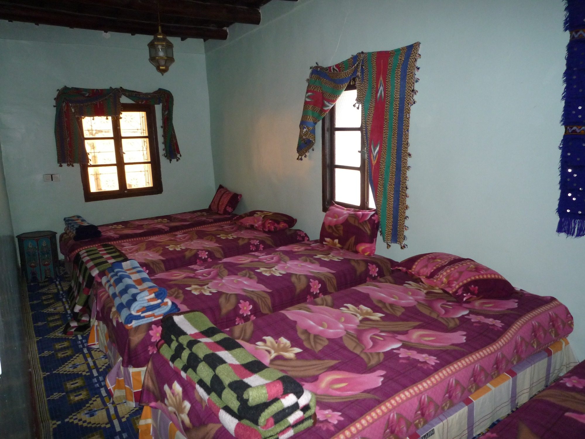 Unterkunftsbeispiel Atlas Gebirge, Gasthaus einer Berberfamilie: Mehrbettzimmer