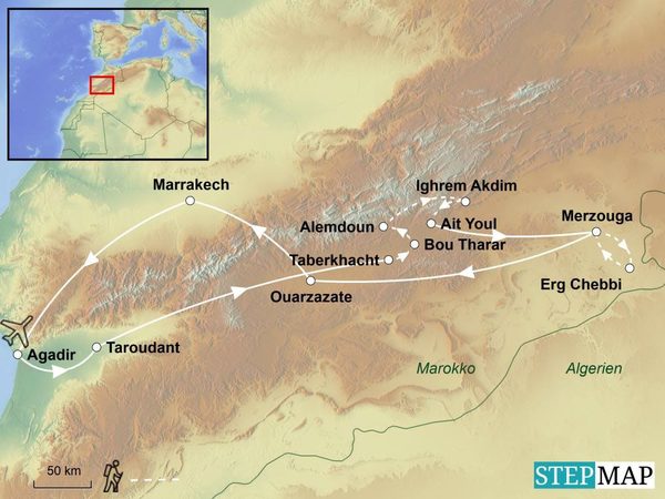 Marokko Trekkingreise vom Atlas in die Wüste Marokko Trekkingreise vom Atlas in die Wüste