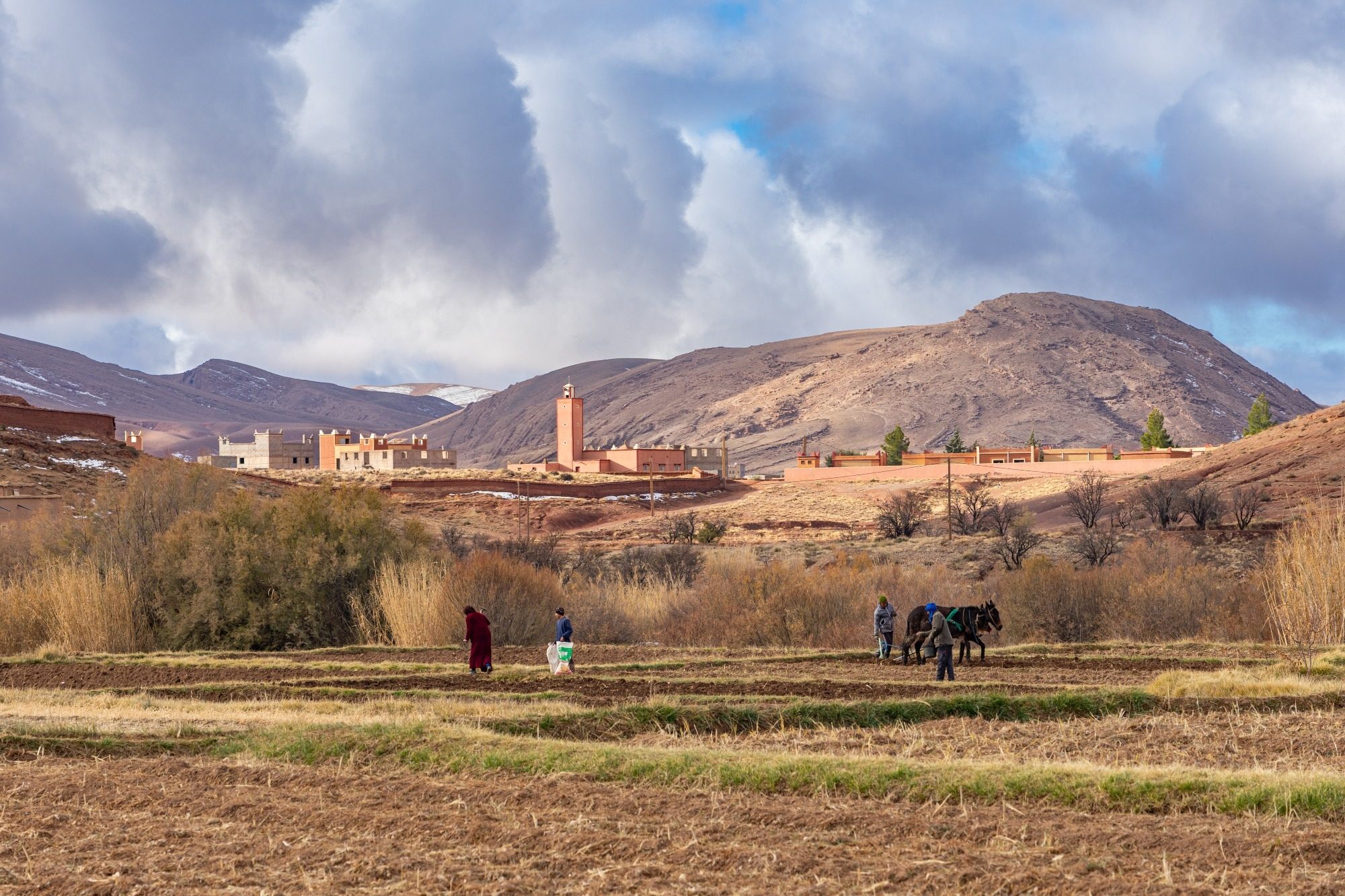 Der Berg M'Goun in Marokko