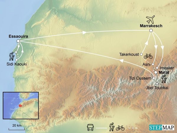 Marrakech Aktivreise Marokko