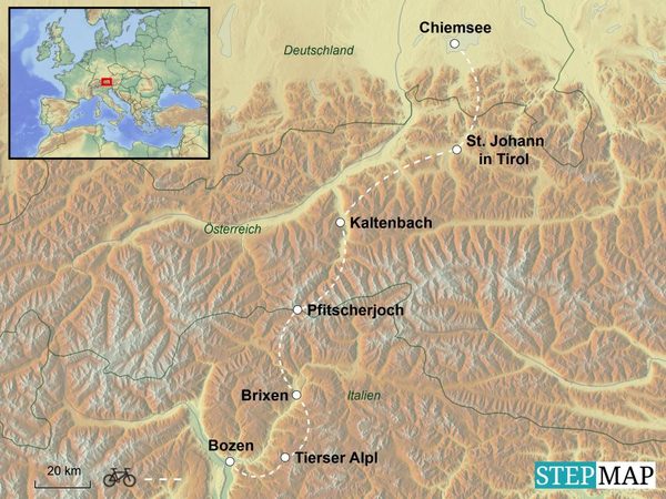 MTB-Transalp vom Chiemsee bis Bozen MTB-Transalp vom Chiemsee bis Bozen