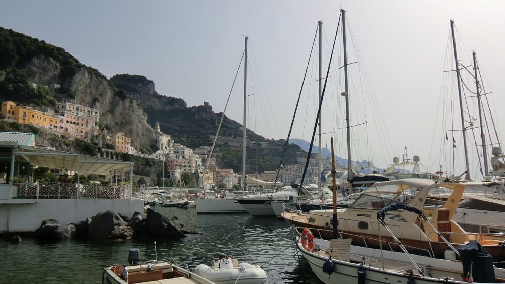 Hafen an der Amalfiküste