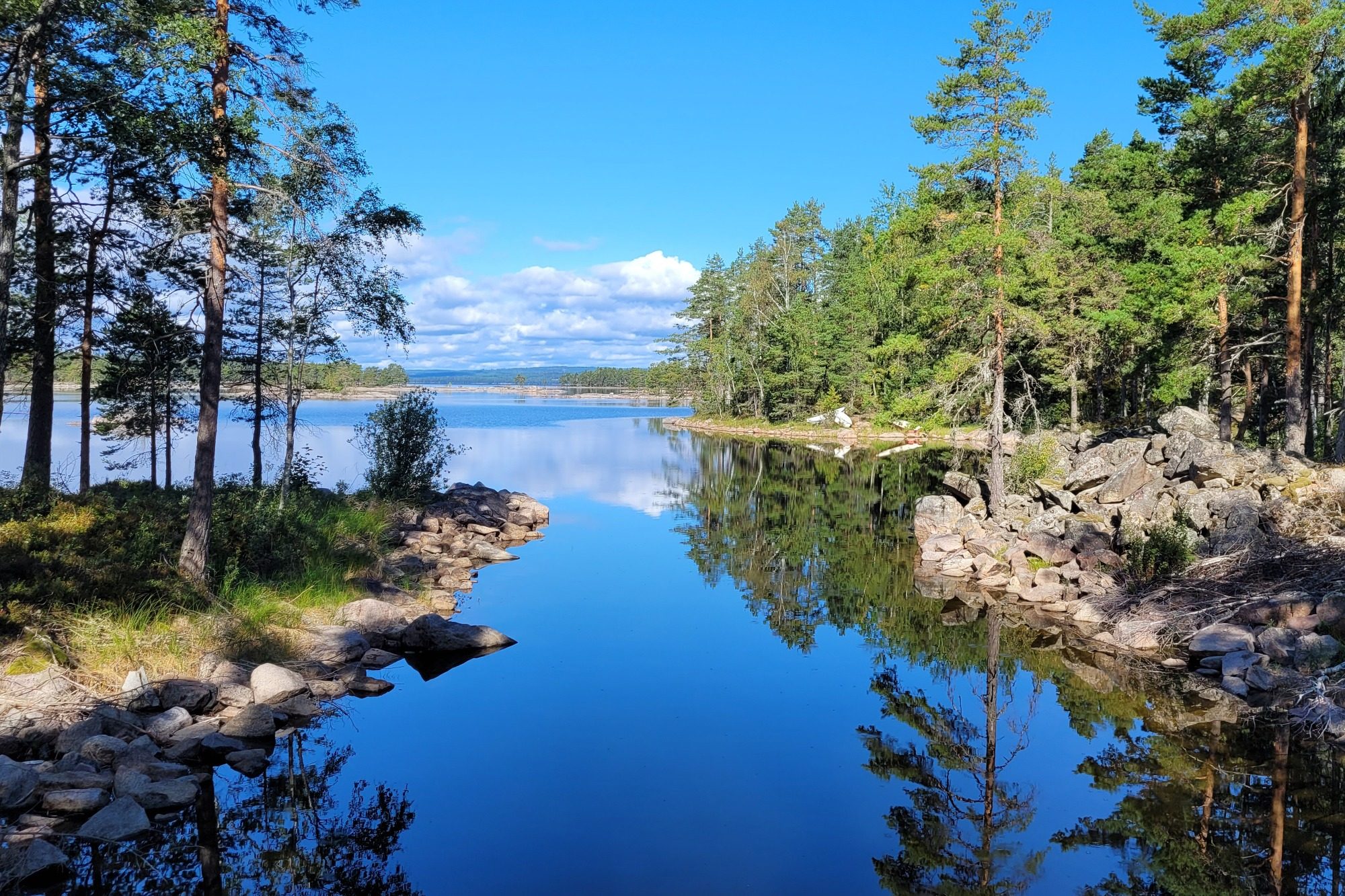 Blick auf die schöne Bucht