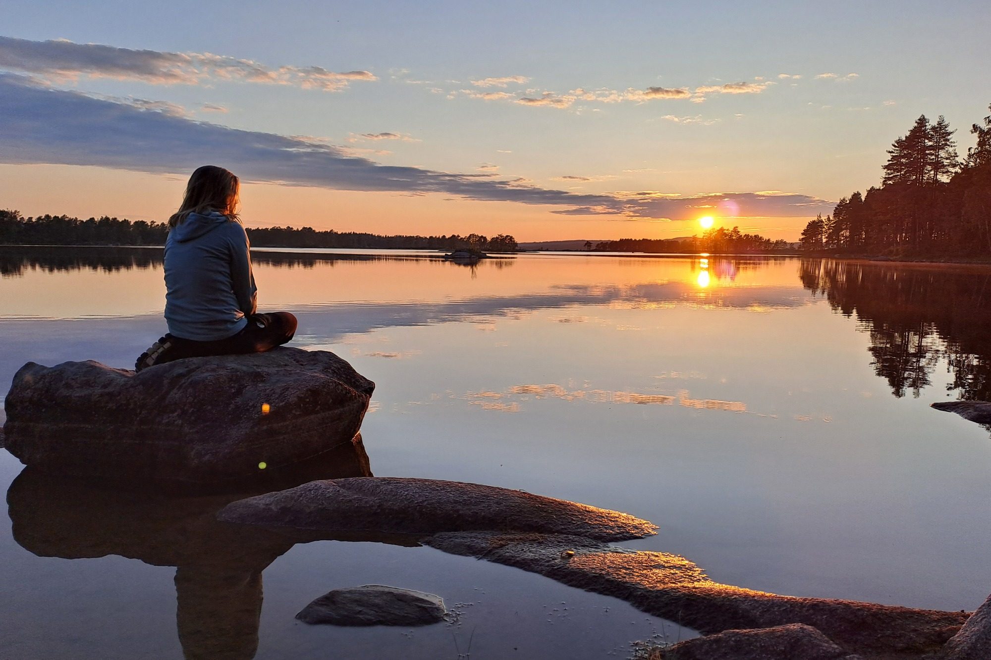 Sonnenuntergang am See