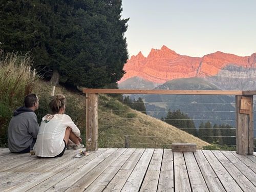 Sonnenaufgang in den Bergen