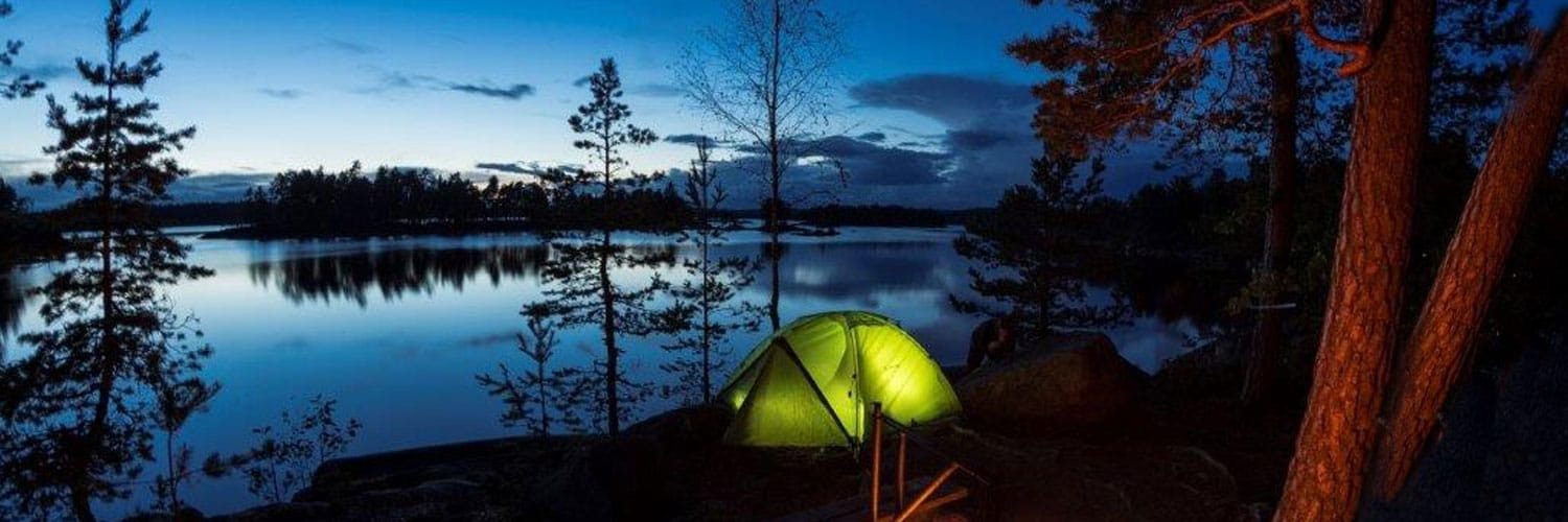 Zelten direkt am See