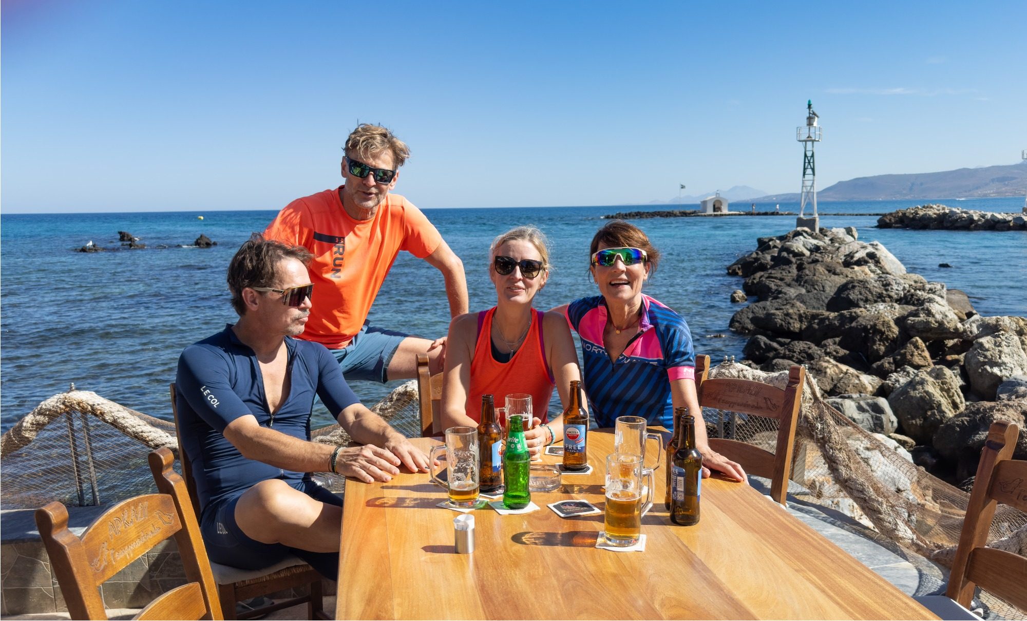 Pause vom Biken an der Küste