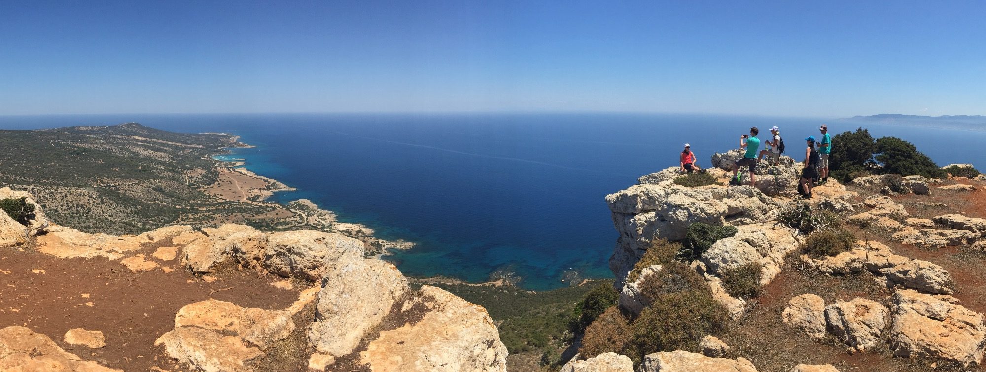 Ausblick Zypern beim Wandern