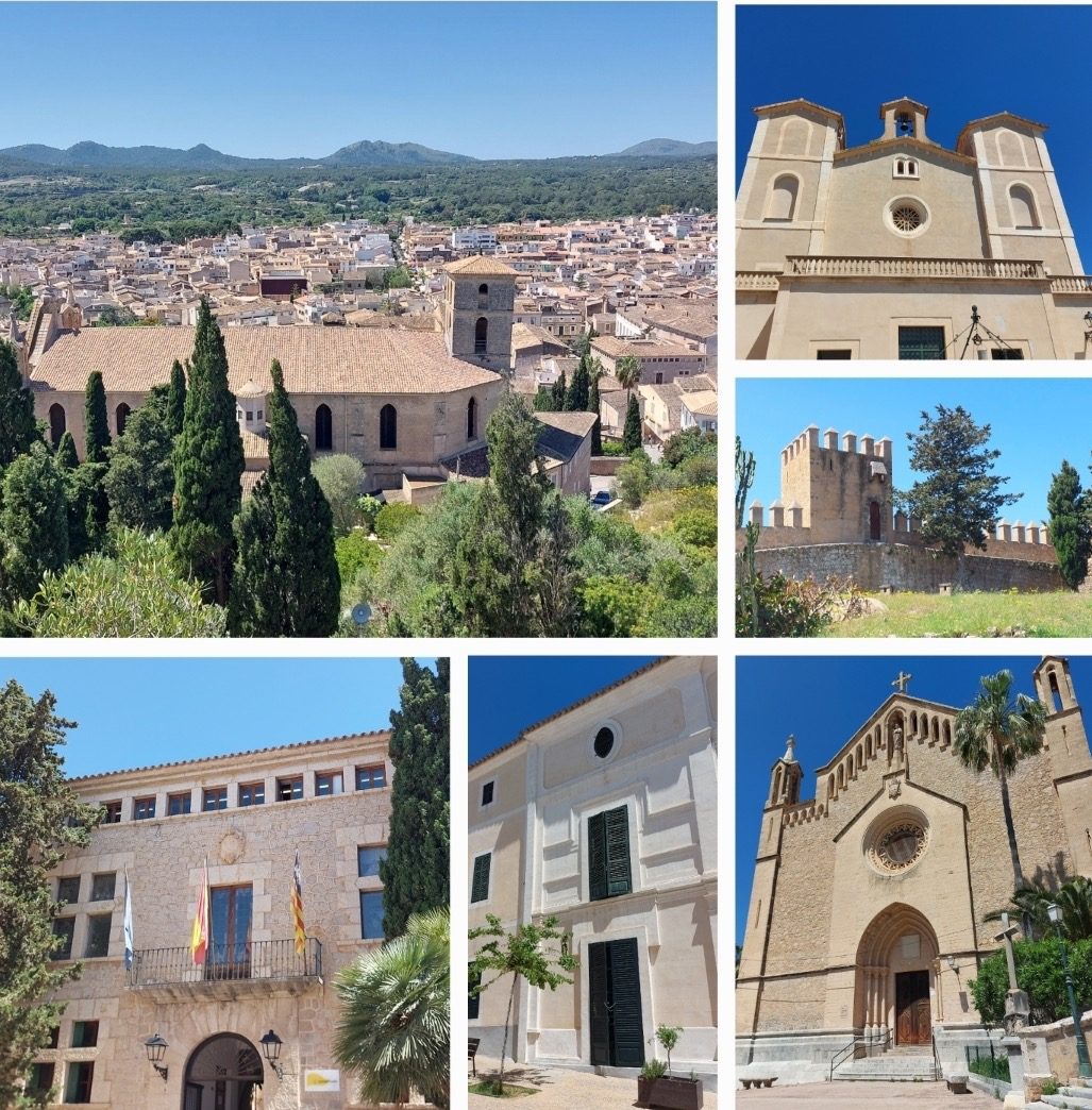 Mallorquinischen Gebäude als Collage