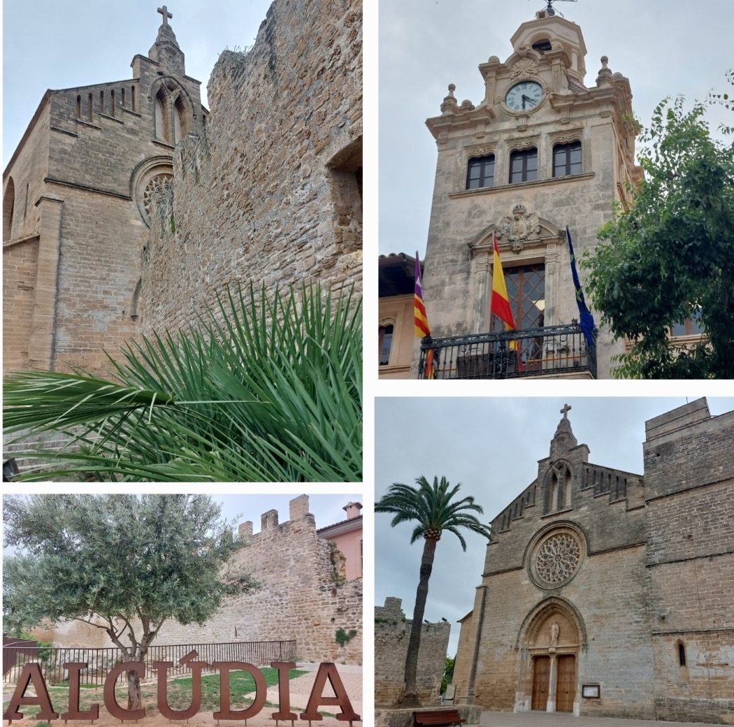 Weitere Collage mit Gebäuden aus Alcúdia