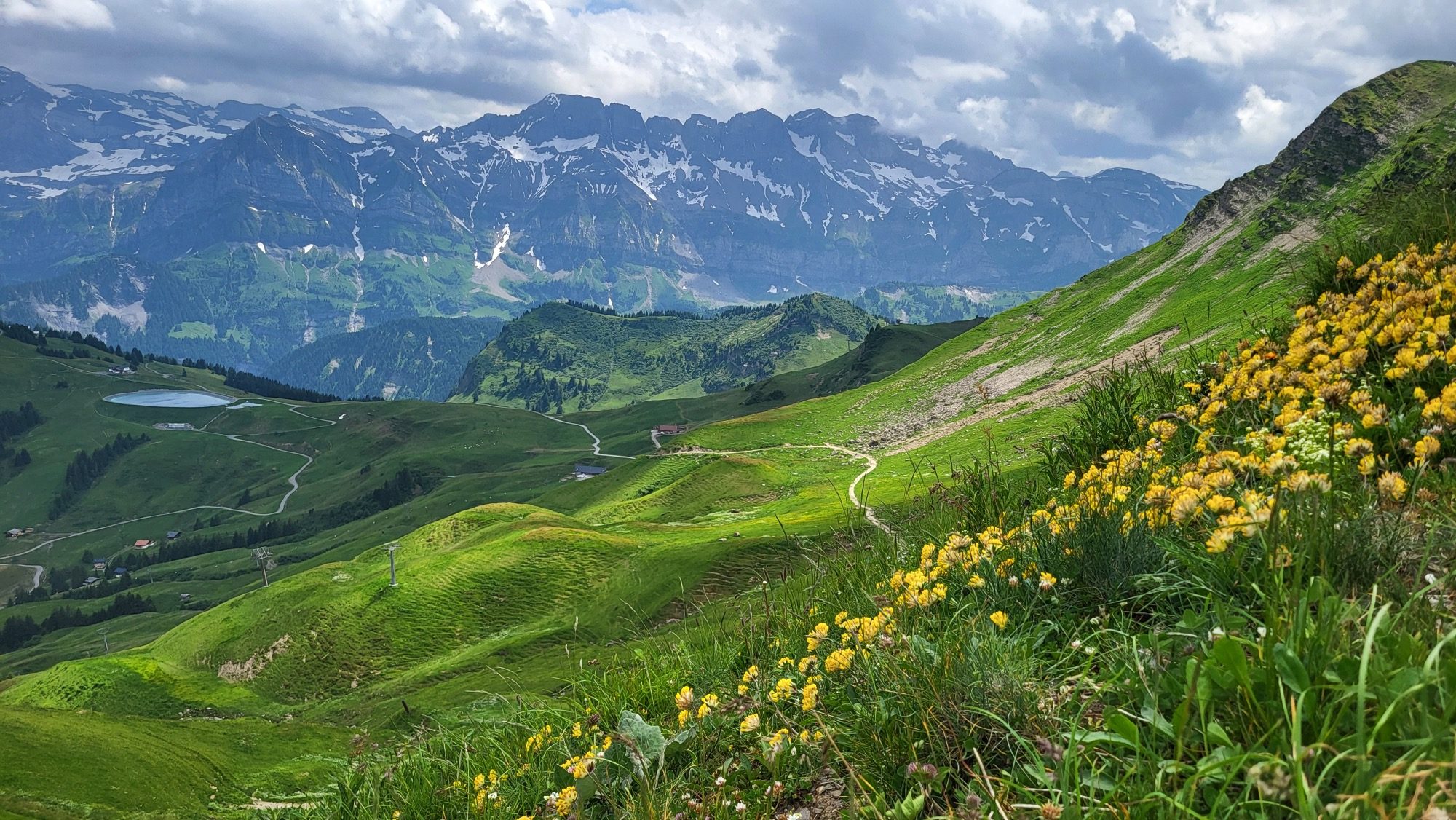 Abstieg vom Pointe de Chésery