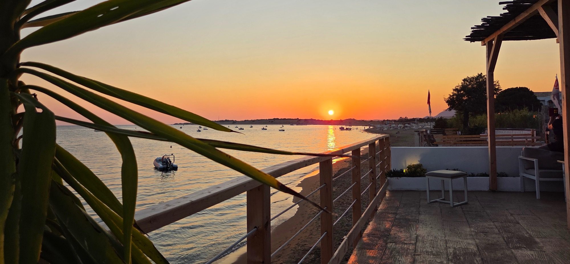 Sonnenuntergang in der Mango Bar