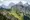 Grünes Alpenpanorama