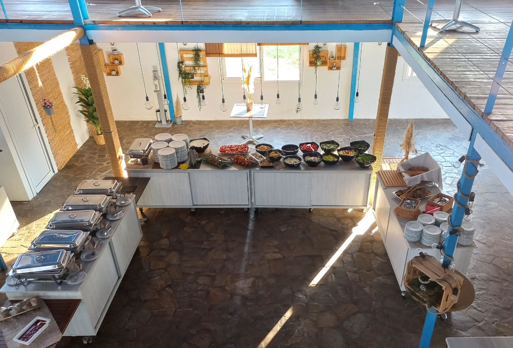 Buffet im Restaurant des Sportclubs