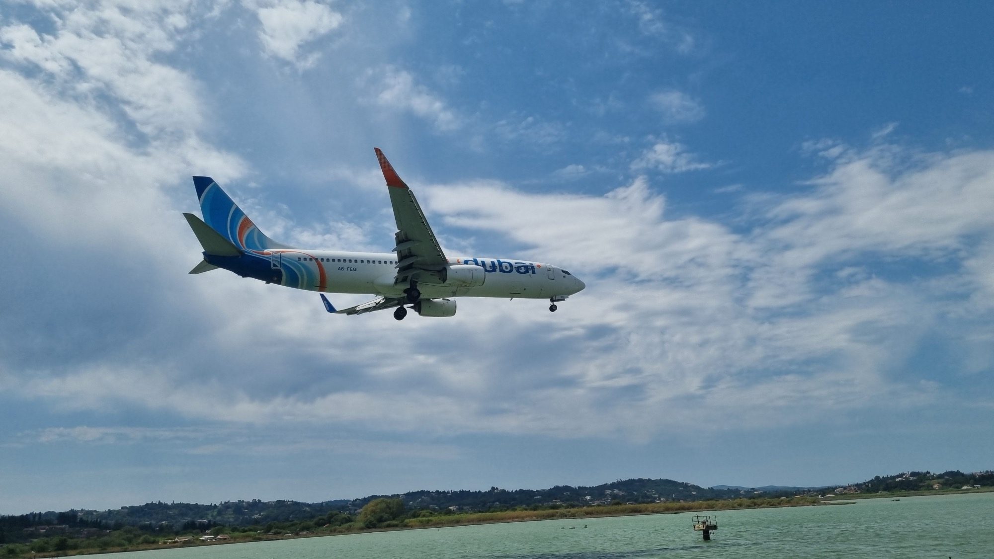 Flugzeug im Landeanflug