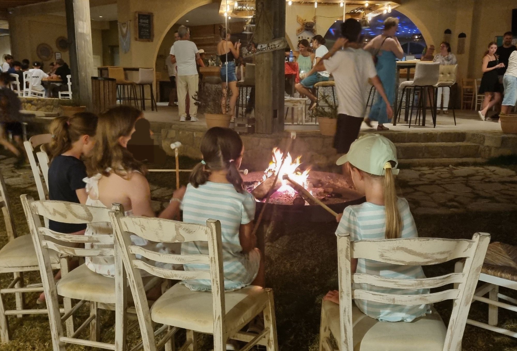 Marshmallows am Feuer