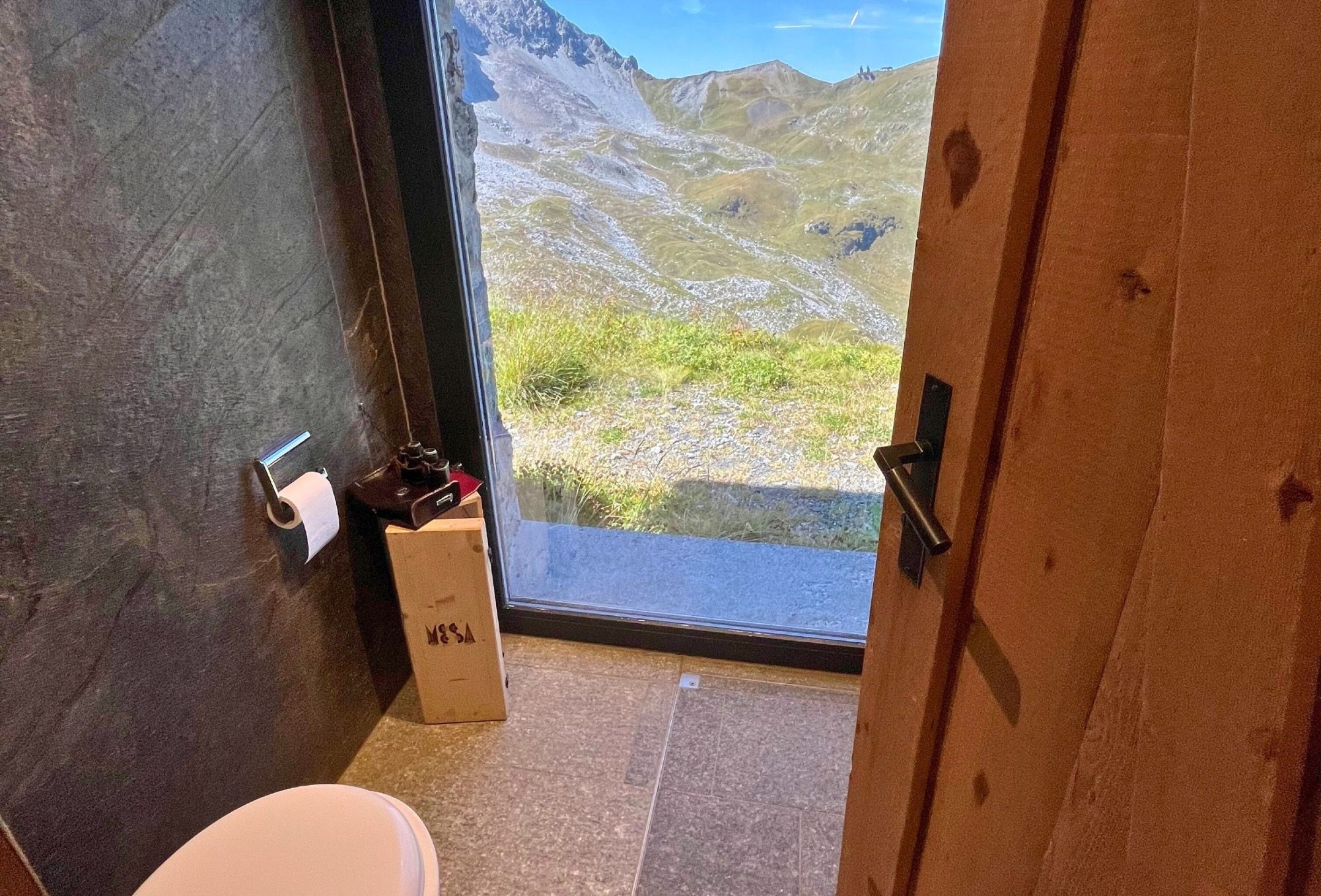 Toilette mit Aussicht