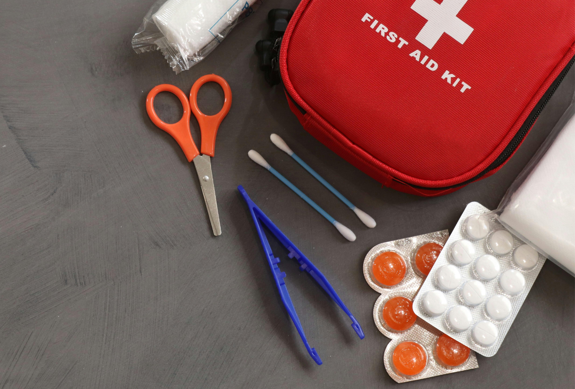 Ausgestattete Reiseapotheke