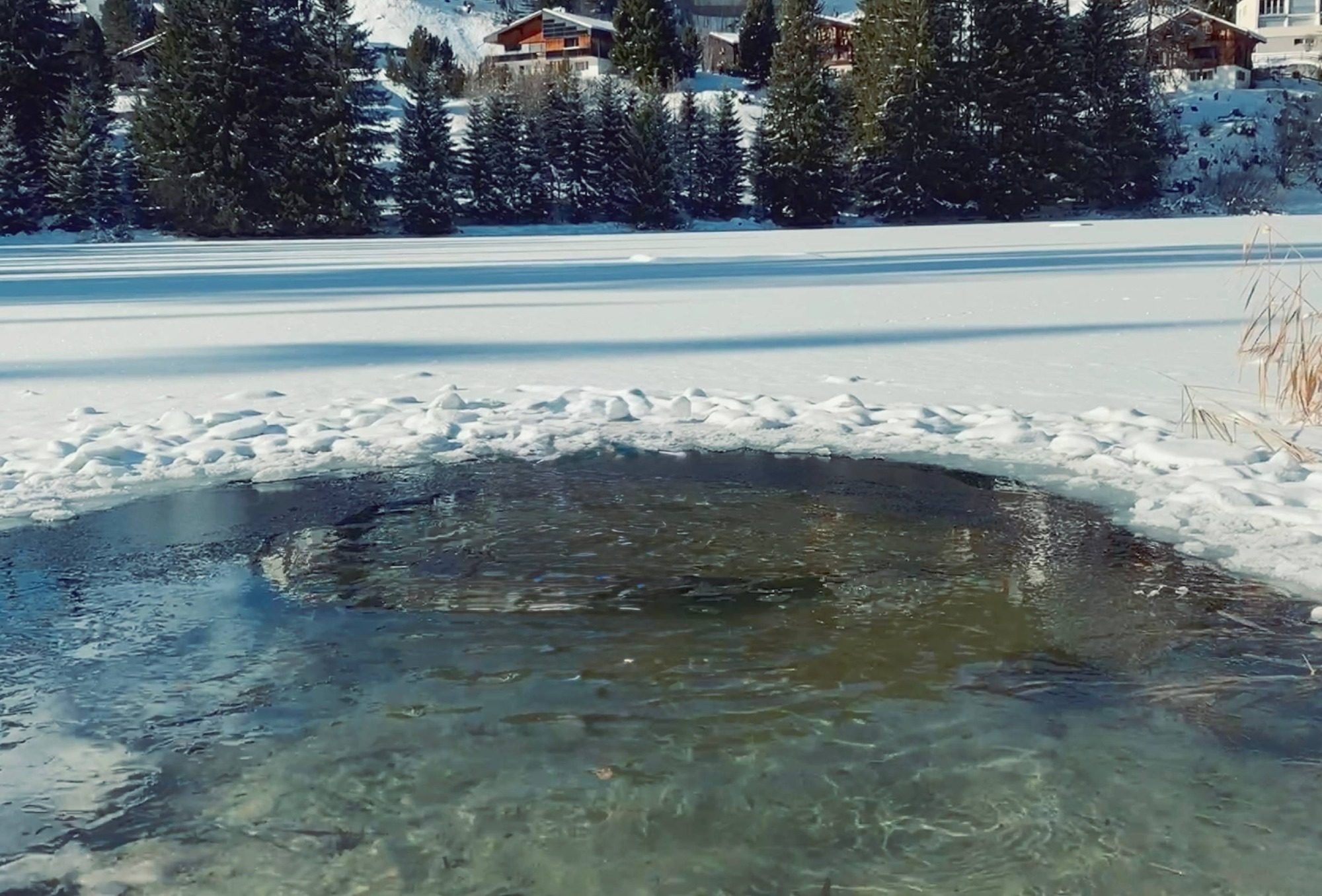 Eisbadestelle in Arosa