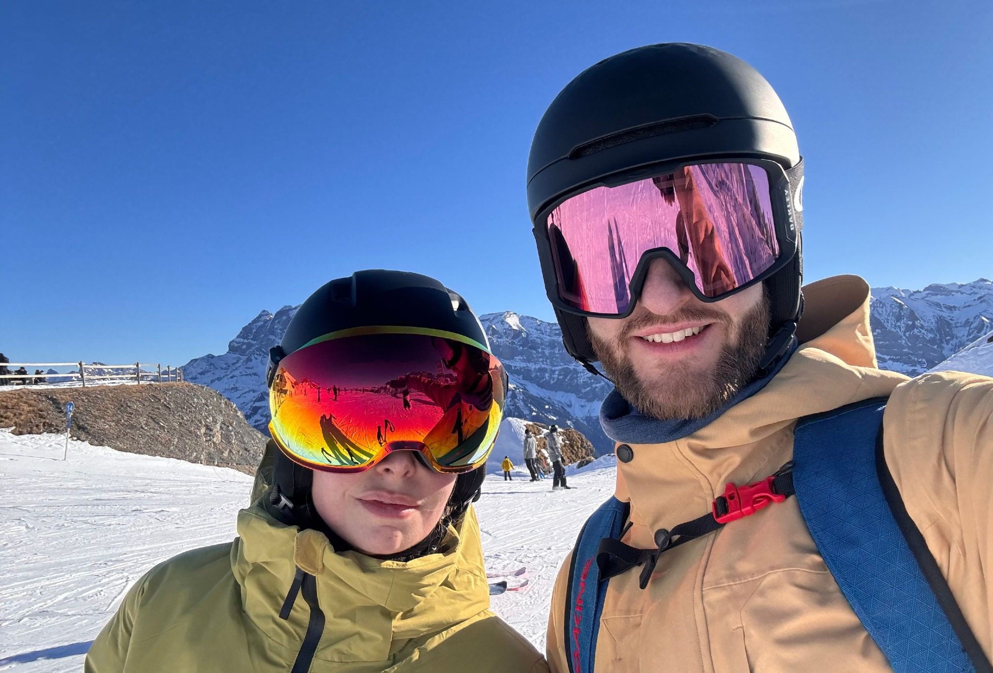 Skifahrer in Portes du Solleil