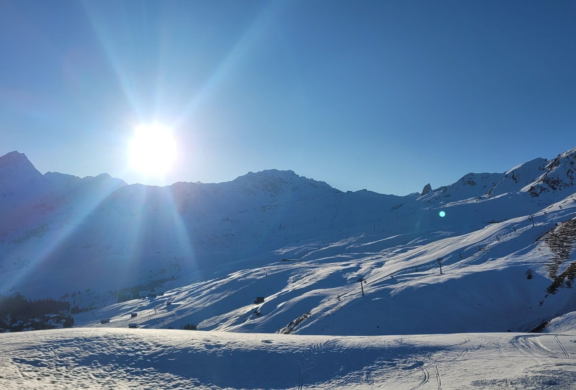 Piste im Skigebiet Arosa