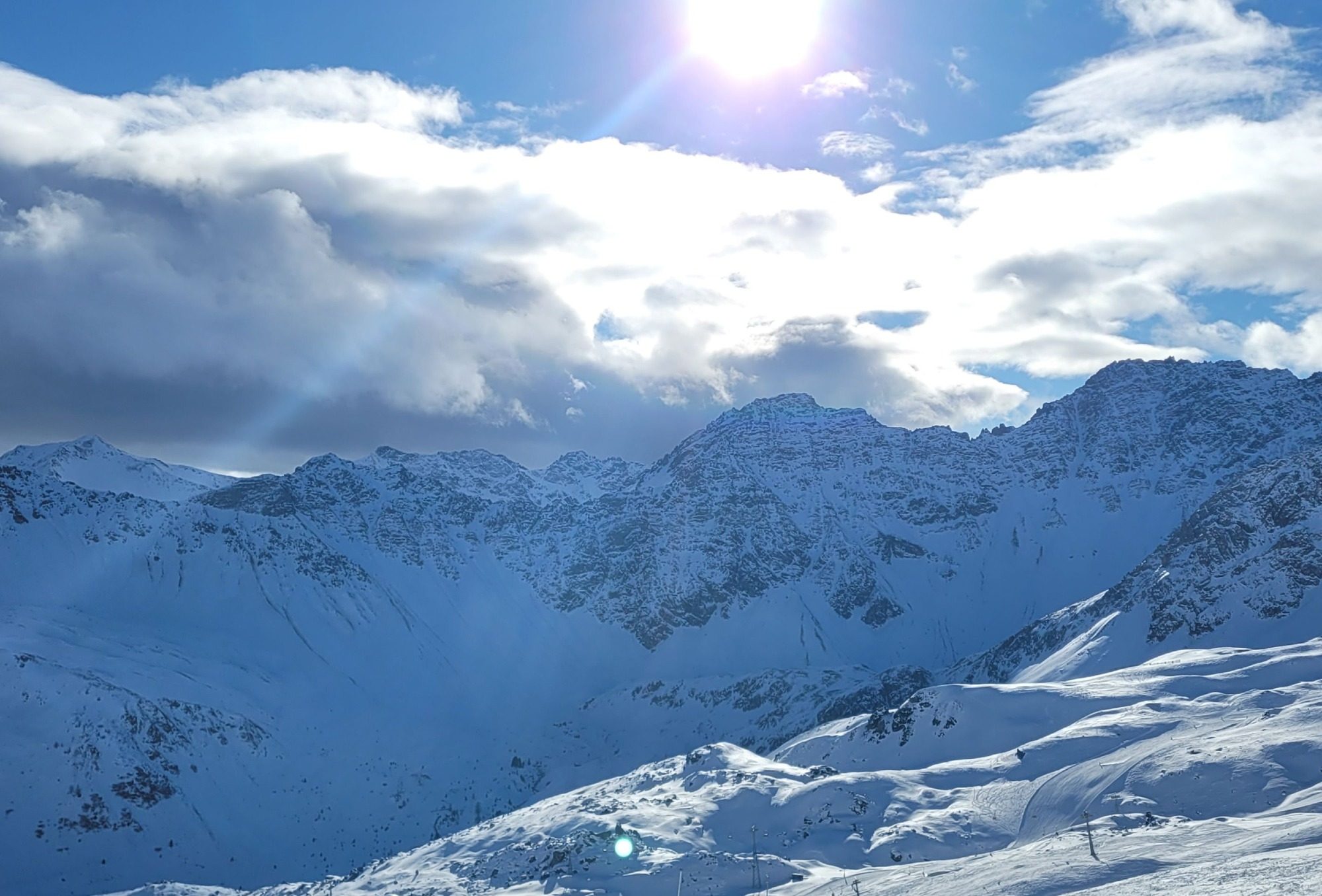 Bergpanorama im Skigebiet Arosa