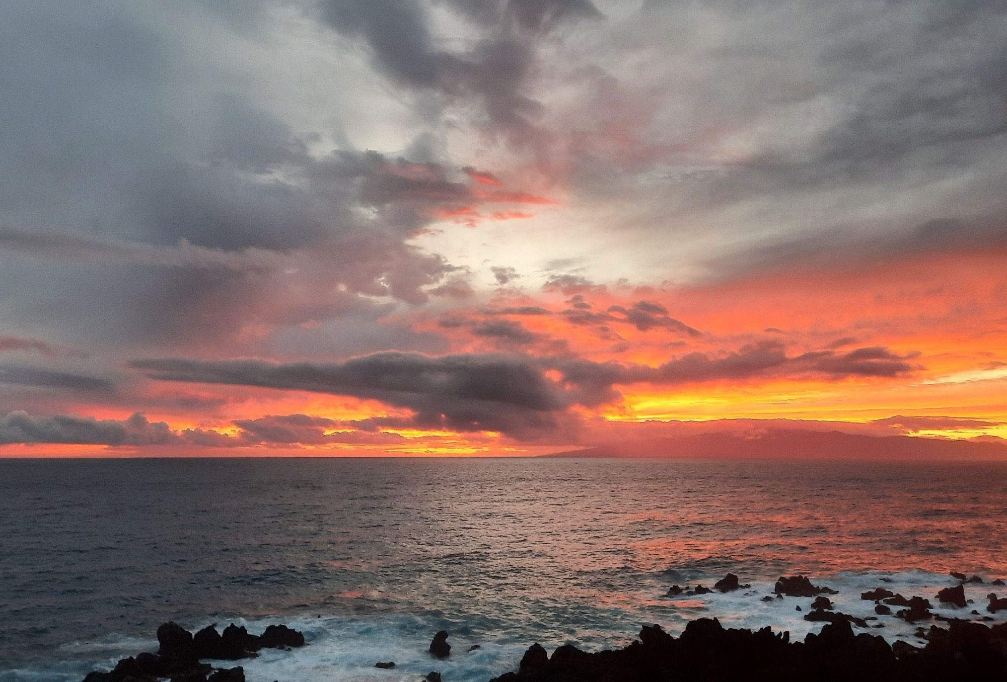 Sonnenuntergang über dem Meer