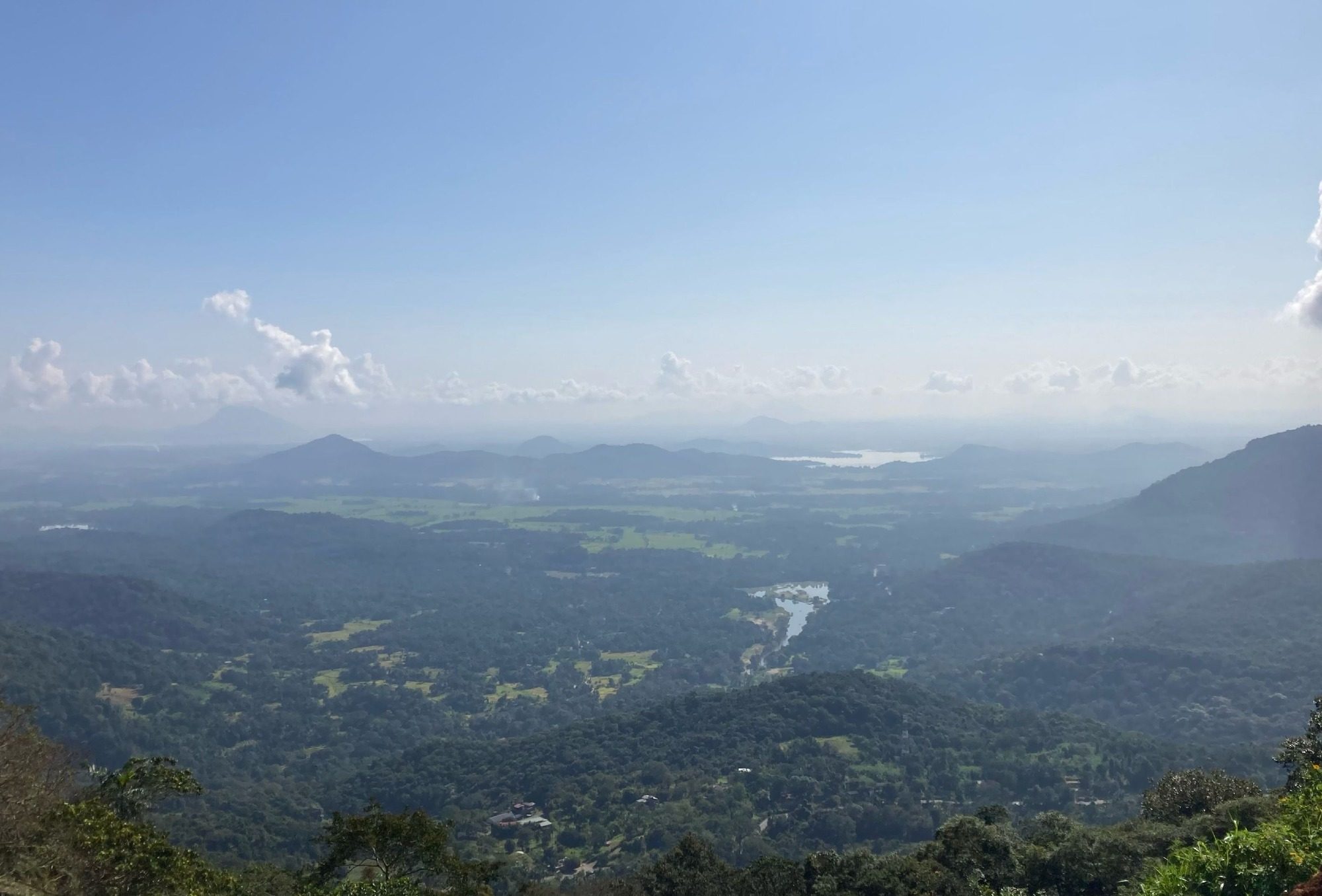 Aussicht über die Landschaft Sri Lankas
