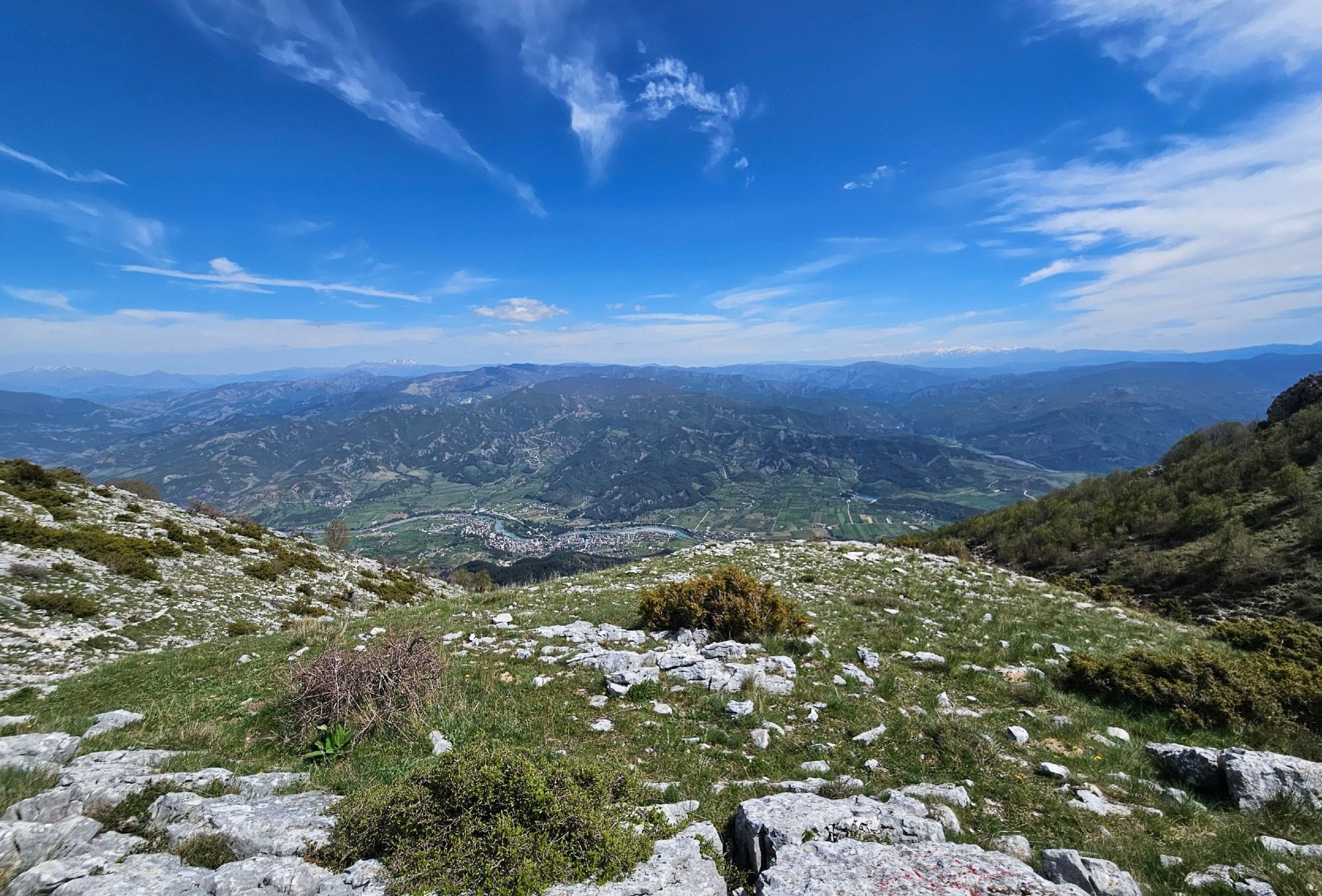 Aussicht auf die Landschaft im Zagoria Tal