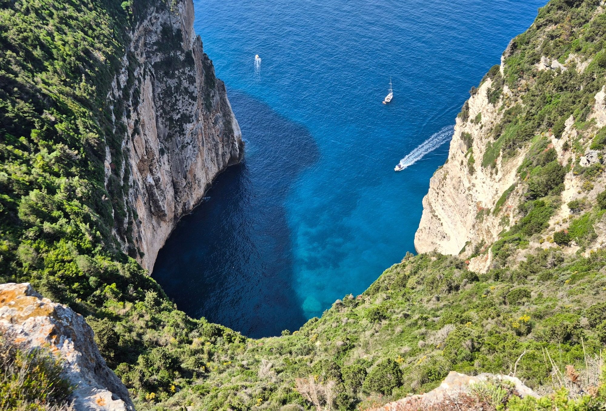 Aussicht Klippen auf Korfu