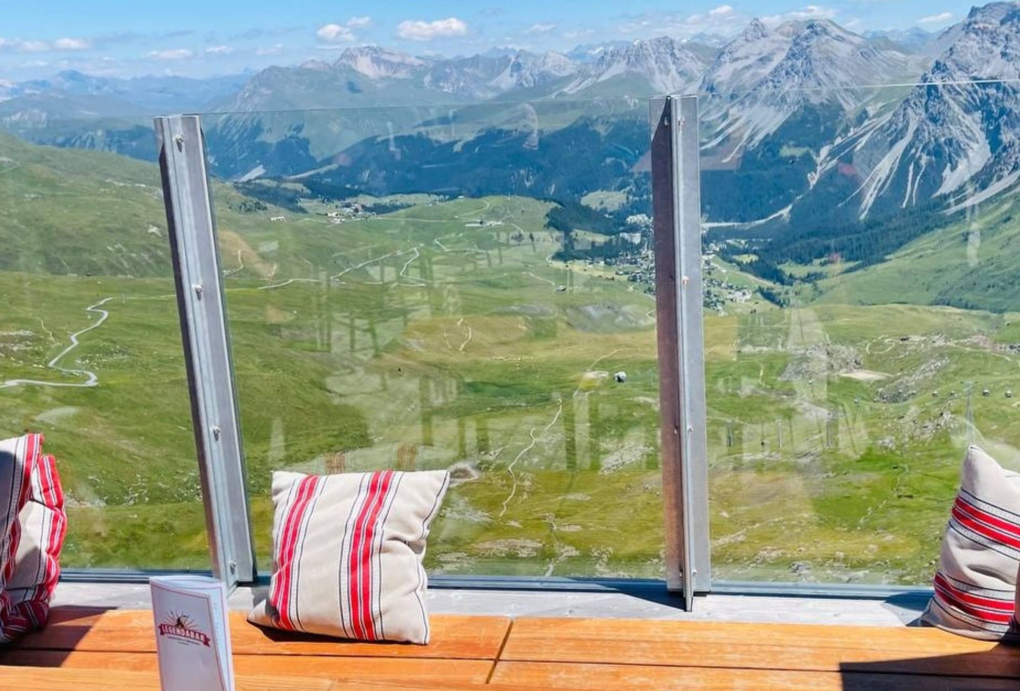 Aussicht von einer Hütte