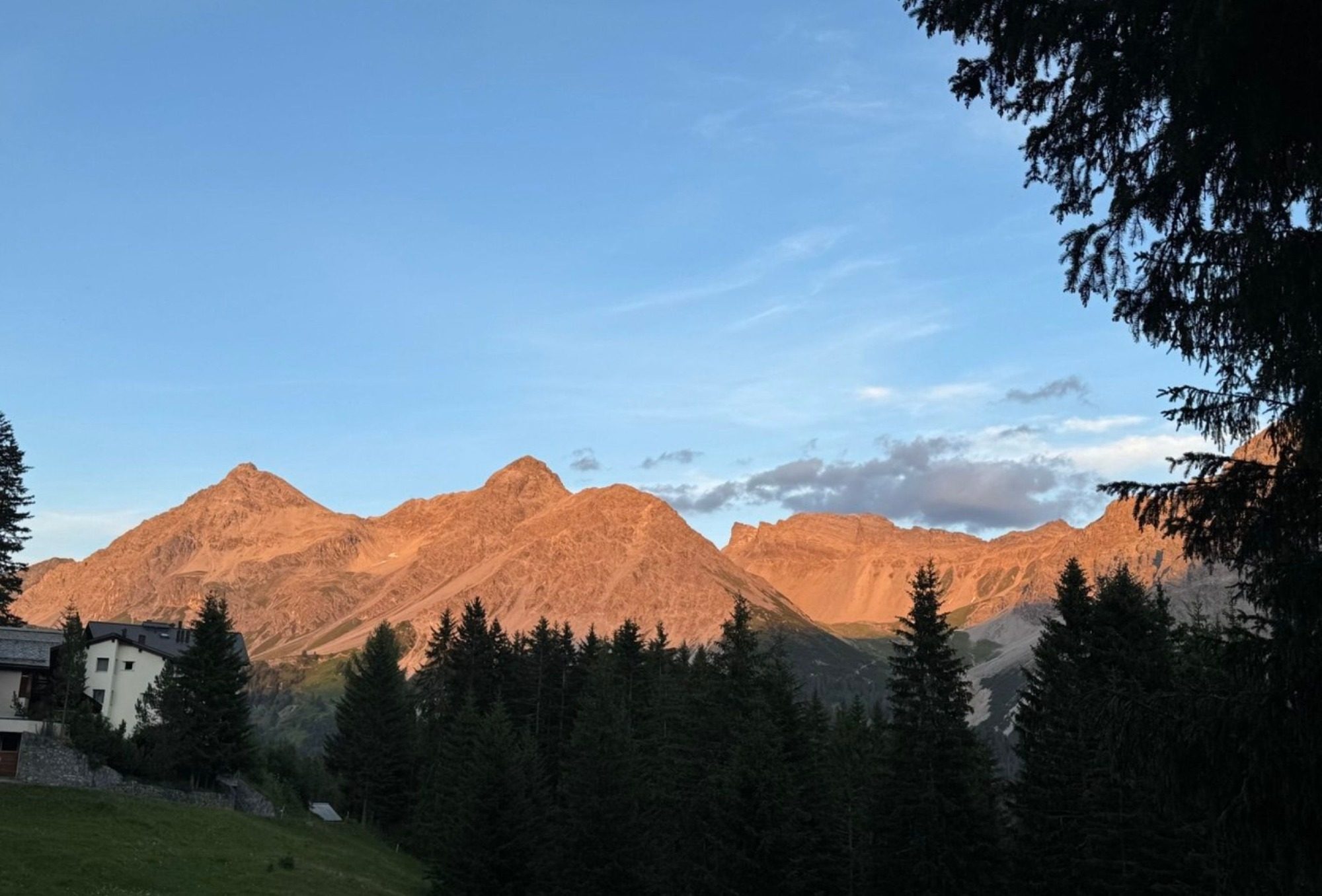 Bergkette in Arosa