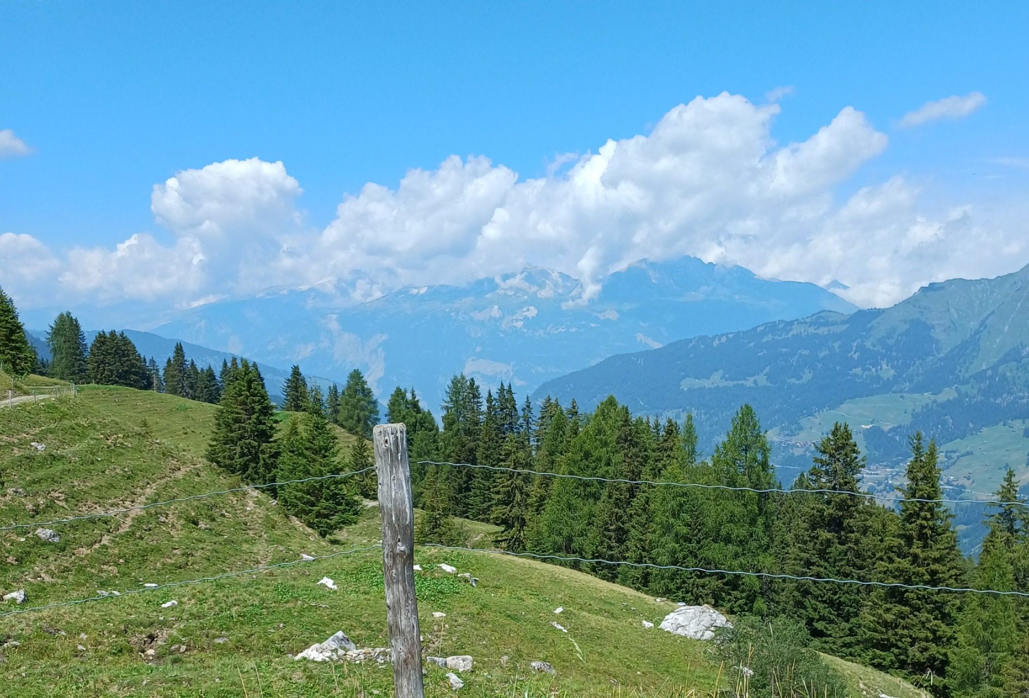 Aussicht auf Arosa Berge
