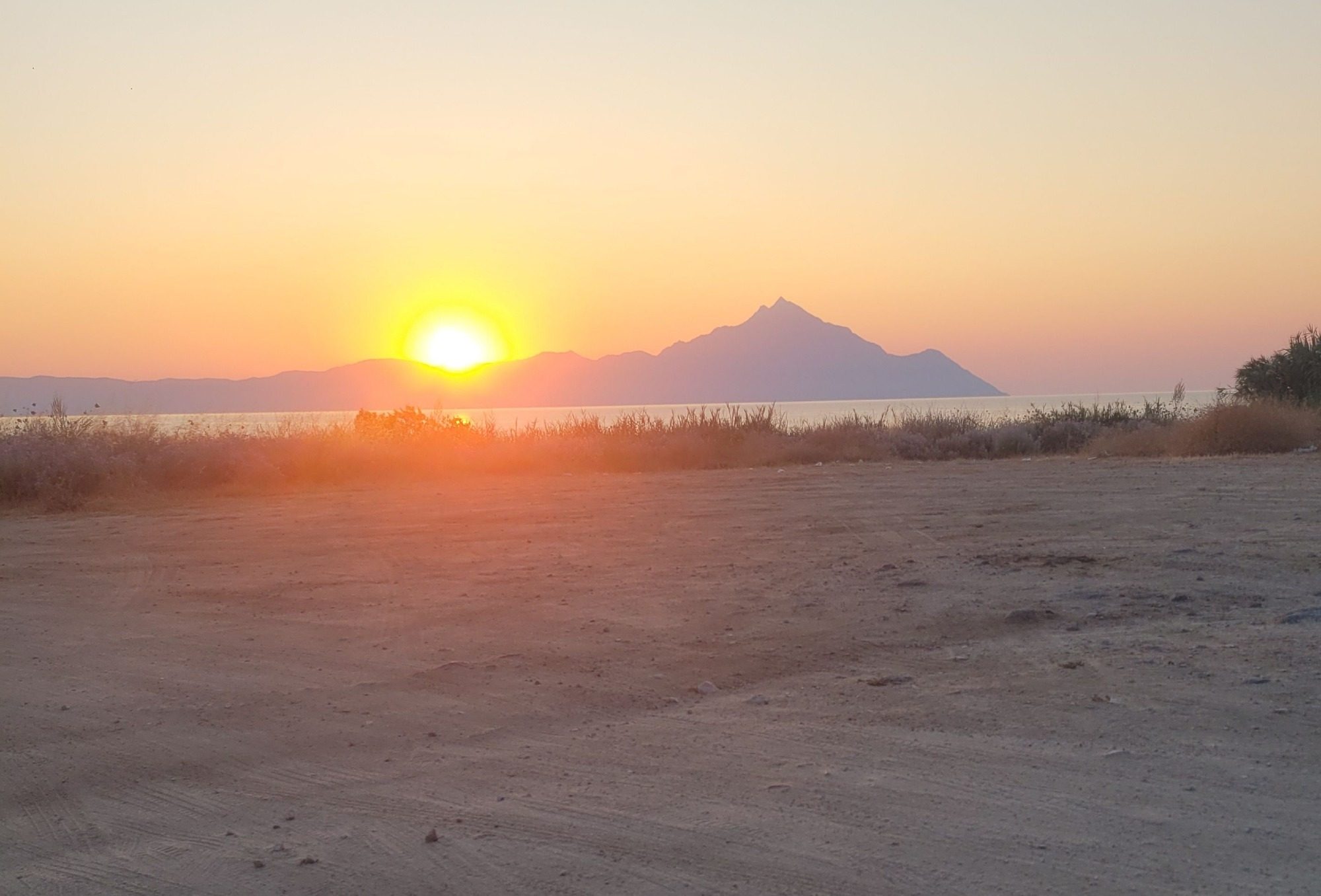 Athos im Sonnenuntergang