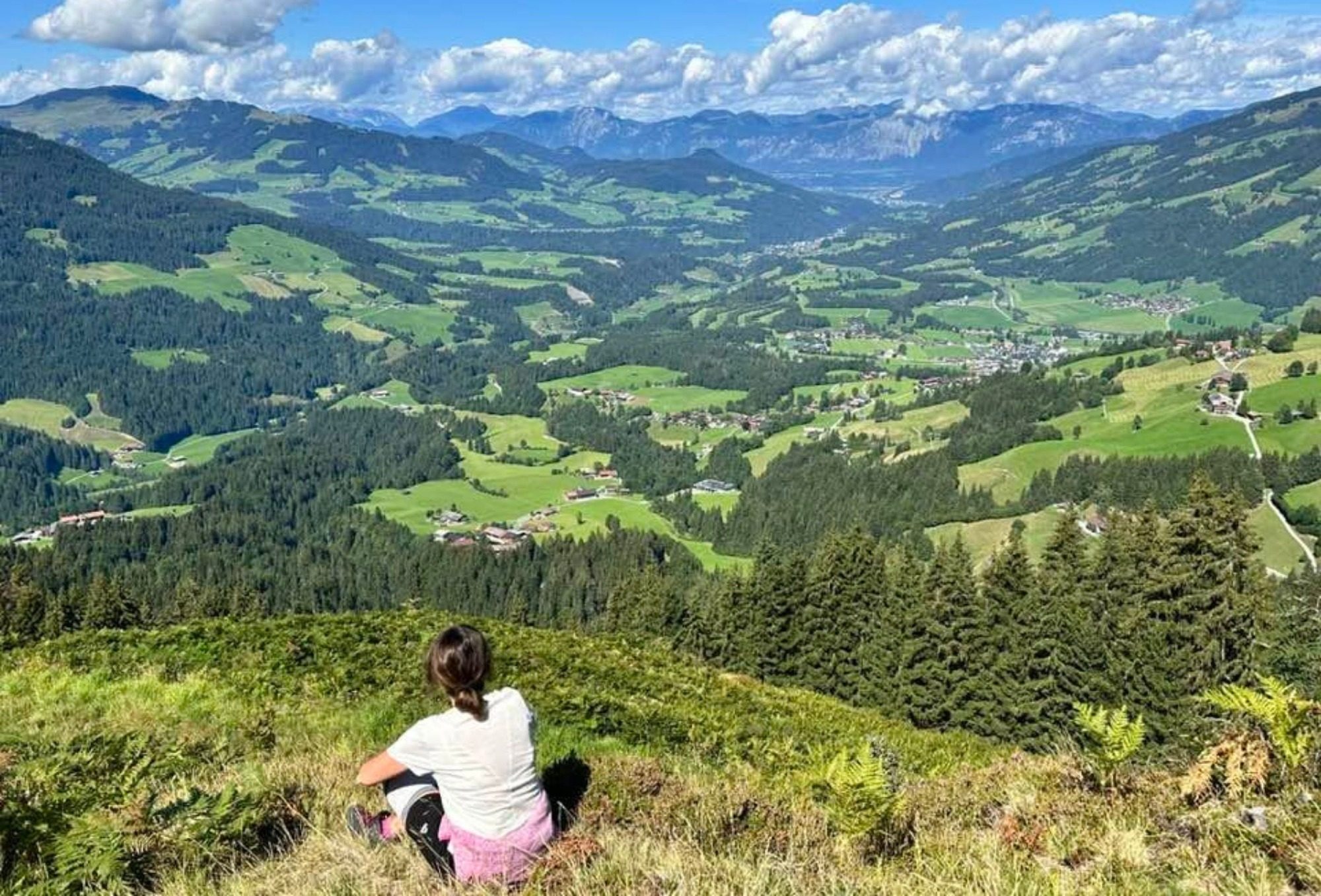 Ausblick vom Berg ins Brixental