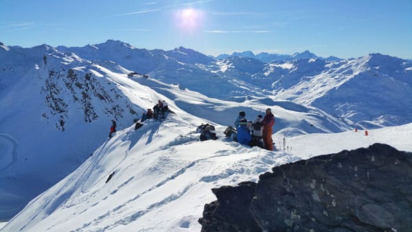 Pisten-Picnic auf 2.704 m