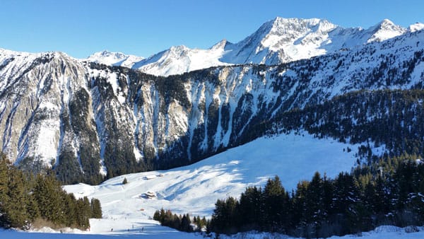 Der östlichste Lift / Piste des Gebiets: Chapelets (Moriond)
