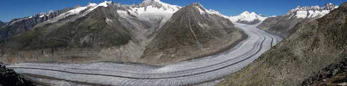 Das Wallis in der Schweiz