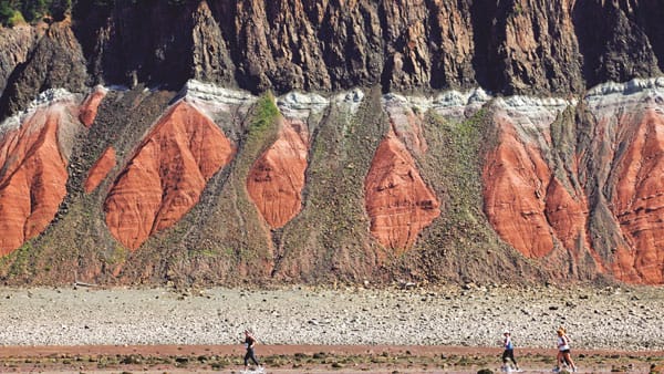 Überwältigend: Der Tidenhub kann bis zu 21 Meter sein.