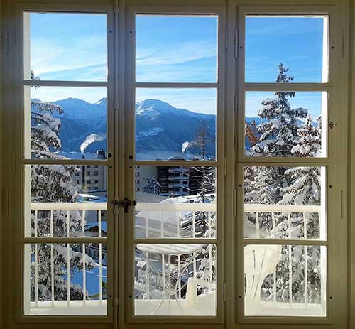 Zimmerausblicke am Morgen